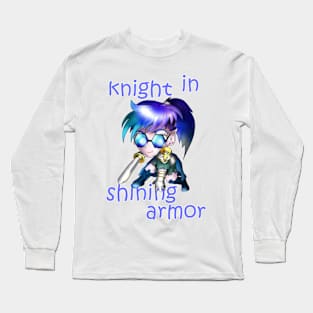 chibi knight girl Long Sleeve T-Shirt